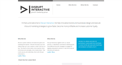 Desktop Screenshot of disruptinteractive.com