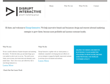 Tablet Screenshot of disruptinteractive.com